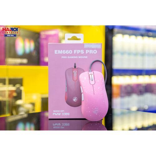 Chuột E-Dra EM660 Pro FPS (USB/A3389/Hồng)