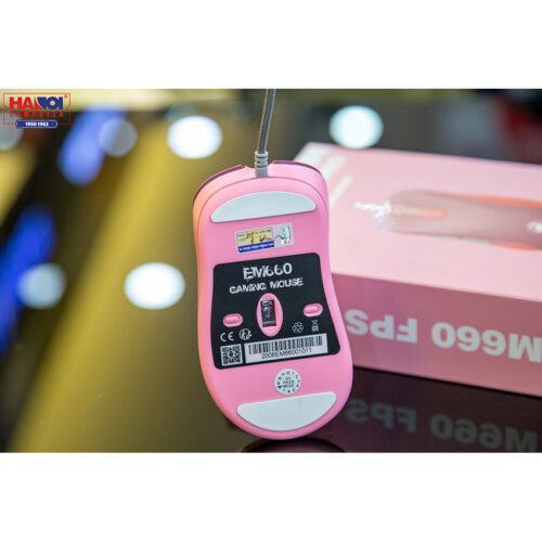 Chuột E-Dra EM660 Pro FPS (USB/A3389/Hồng)