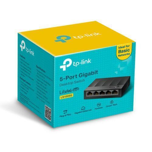 hộp sản phẩm Switch TP-Link LS1005G 5 Port 10/100/1000Mbps