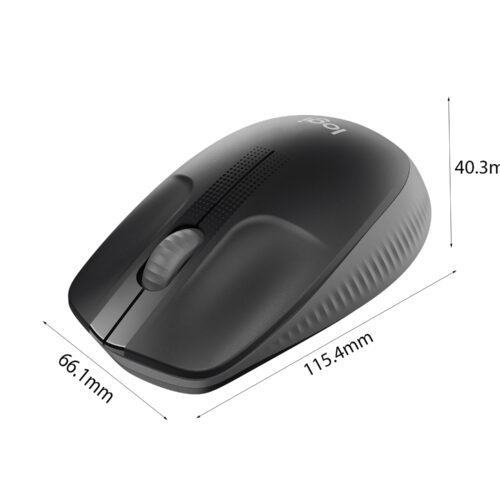 Chuột không dây Logitech M190 (USB/màu xám)