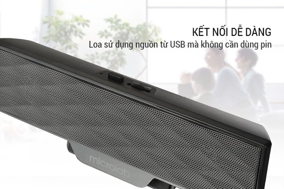 Loa vi tính Microlab B51, Soundbar 2.0, nguồn USB 1