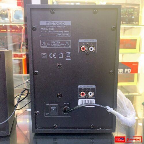 ảnh chụp cổng kết nối của Loa vi tính Microlab M223 2.1