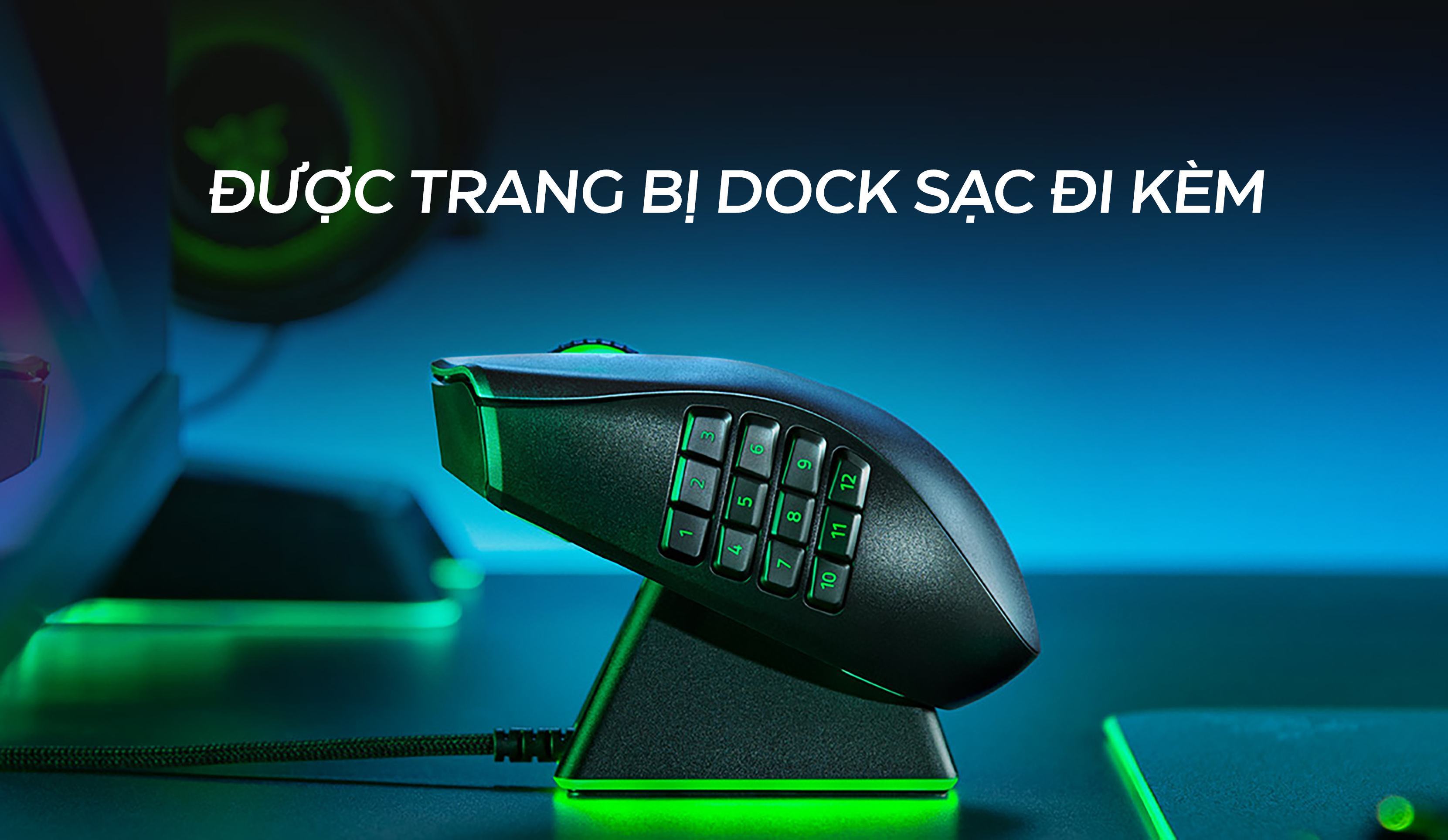 Chuột không dây Razer Naga Pro Wireless (USB/RGB) (RZ01-03420100-R3A1)