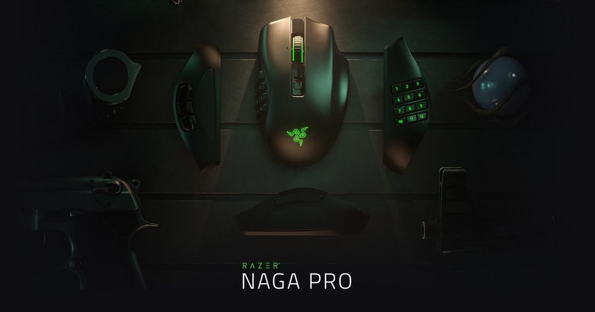 Giới thiệu Chuột không dây Razer Naga Pro Wireless (USB/RGB) (RZ01-03420100-R3A1)