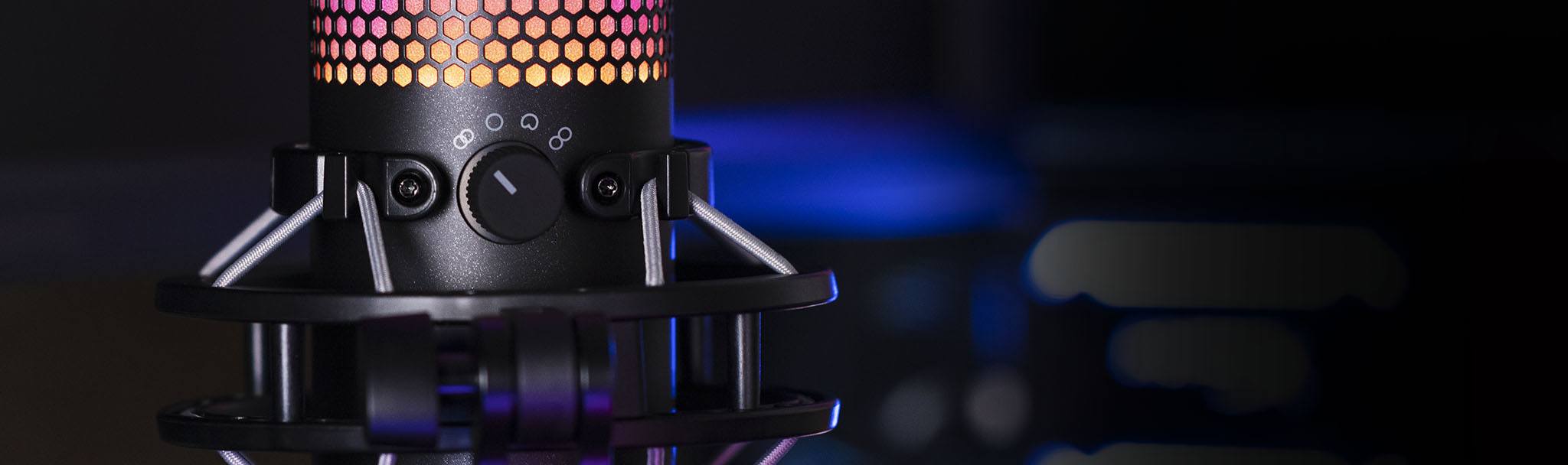 Microphone Kingston HyperX QuadCast S RGB - HMIQ1S-XX-RG/G có thể tuỳ chọn định dạng âm dễ dàng