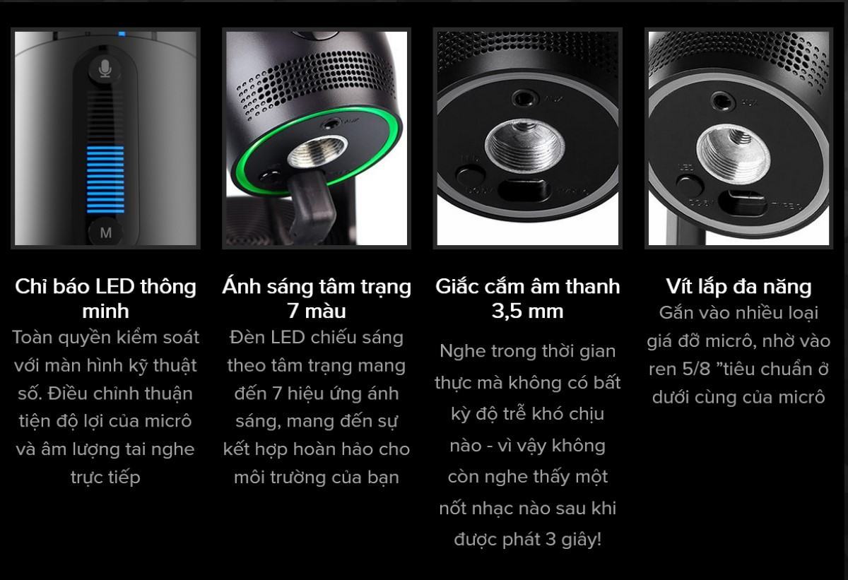 Microphone Thronmax Mdrill one Jet Black 2