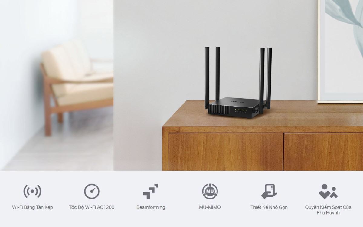 Bộ phát wifi TP-Link Archer C54 tốc độ AC1200Mbps