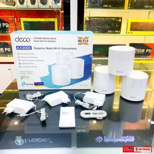 ảnh chụp Bộ phát wifi Mesh Tp-Link Deco X60 3 pack WIFI 6 AX3000 cùng phụ kiện đi kèm