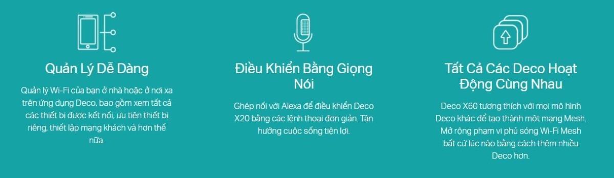 57267_wifimeshtp-linkdecox603packwifi6ax30006 Bộ phát wifi Mesh Tp-Link Deco X60 3 pack WIFI 6 AX3000 6