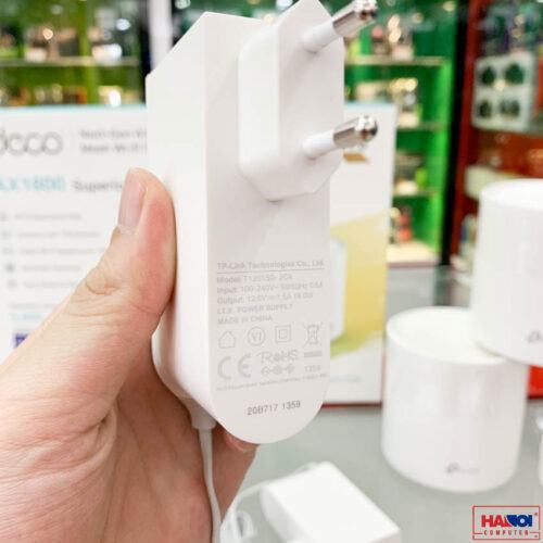 ảnh chụp chi tiết thông số trên apdater của Bộ phát wifi Mesh Tp-Link Deco X20 3 pack WIFI 6 AX1800