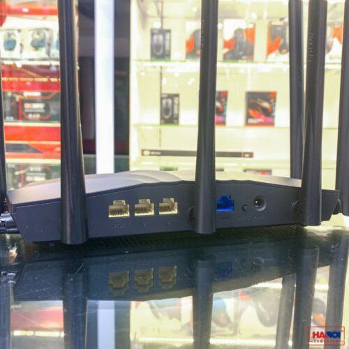 ảnh chụp cổng kết nối của Bộ phát wifi Tenda AC23 tốc độ AC2100Mbps