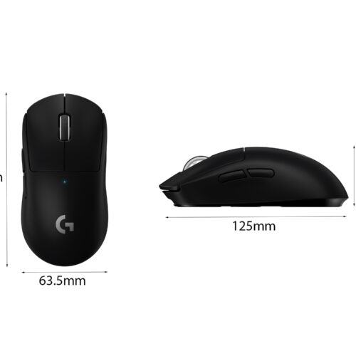 Chuột không dây Logitech Pro X Superlight Black (USB/RGB/Đen/910-005882)