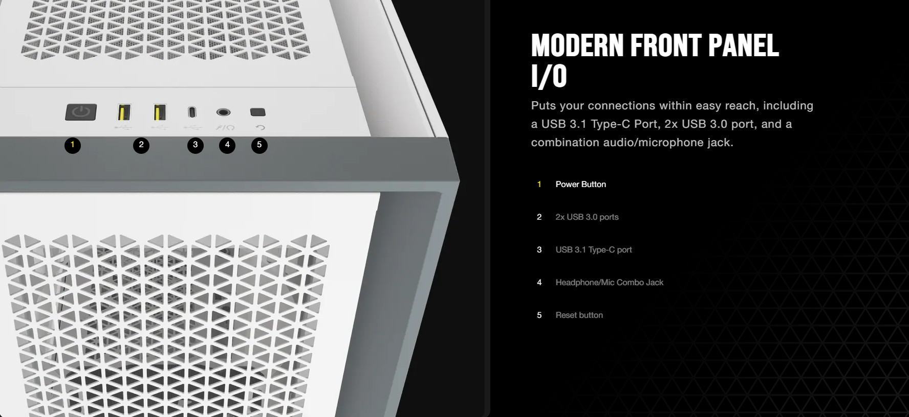 57450_vmytnhcorsair5000dairflowtgwhite5 Vỏ máy tính Corsair 5000D Airflow TG White giới thiệu 7