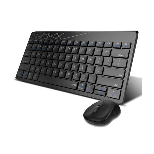 Bộ Bàn phím + Chuột không dây Rapoo 8000M màu Đen (USB)