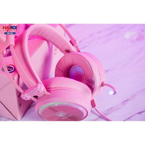 Tai nghe E-Dra EH412 Pro Led RGB, USB Màu Hồng