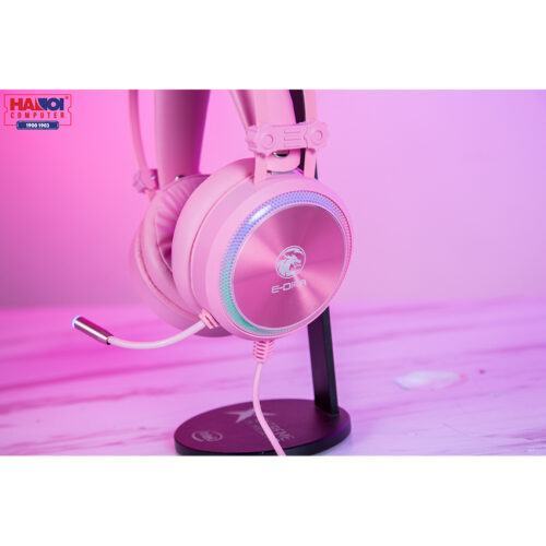 Tai nghe E-Dra EH412 Pro Led RGB, USB Màu Hồng