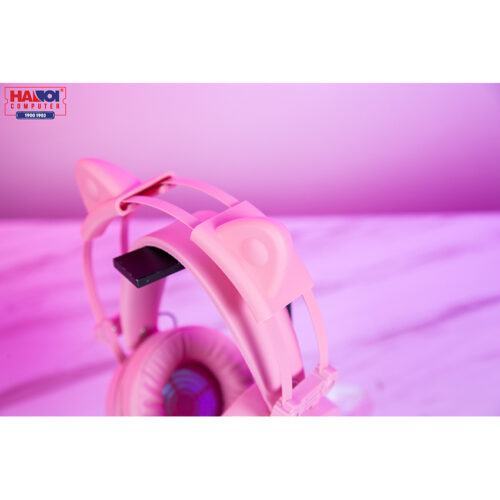 Tai nghe E-Dra EH412 Pro Led RGB, USB Màu Hồng