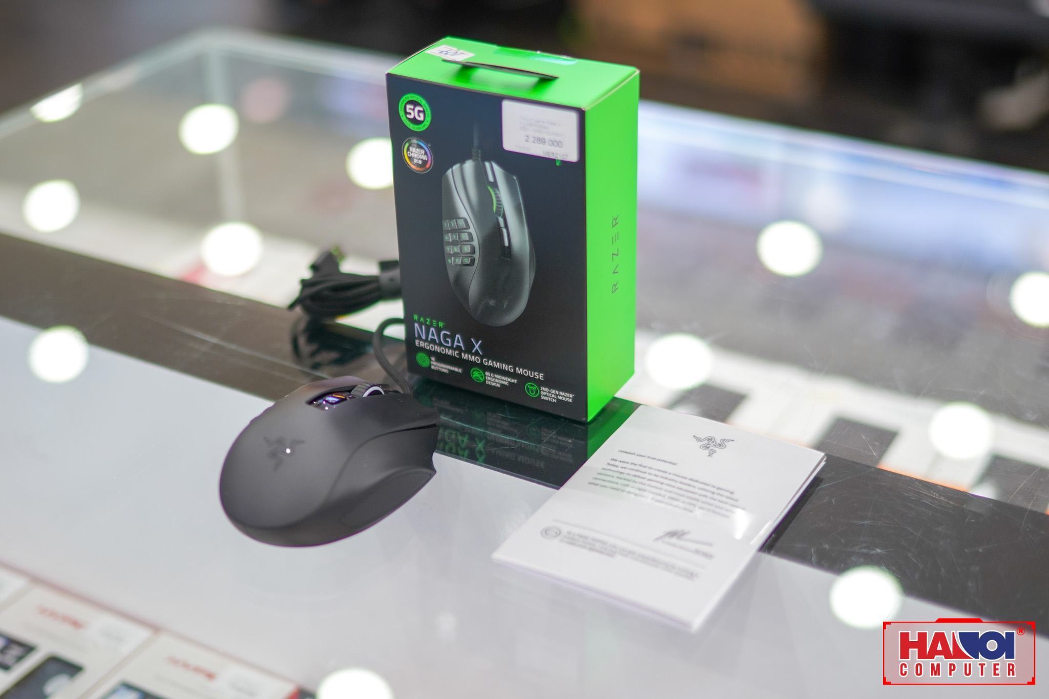 Chuột chơi game Razer Naga X (USB/RGB/Đen) (RZ01-03590100-R3M1)