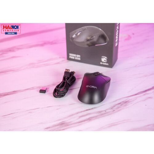 Chuột Không dây E-Dra EM622W Đen (USB/RGB/Huano20M/Avago3327/12400dpi)