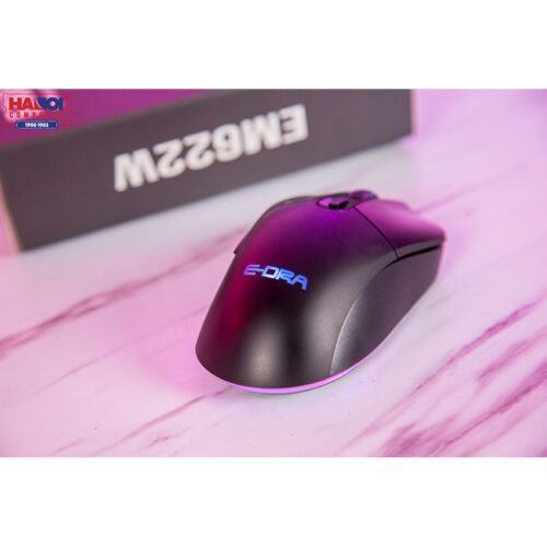 Chuột Không dây E-Dra EM622W Đen (USB/RGB/Huano20M/Avago3327/12400dpi)