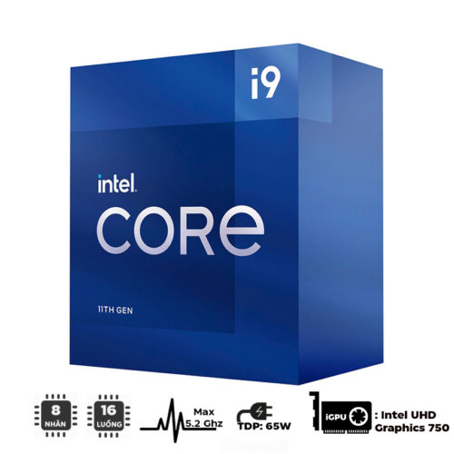 CPU Intel Core i9-11900 (2.5GHz turbo up to 5.2Ghz, 8 nhân 16 luồng, 16MB Cache, 65W) - Socket Intel LGA 1200