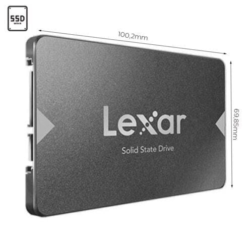 Ổ cứng SSD Lexar NS100 256GB Sata3 2.5 inch (Đoc 520MB/s - Ghi 450MB/s) - (LNS100-256RB