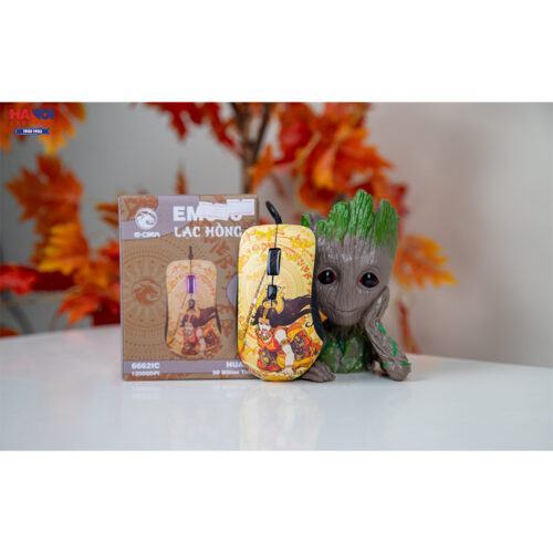 Chuột Edra EM640 Lạc Hồng (USB/Huano/12000DPI/ko led)