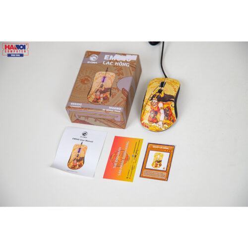 Chuột Edra EM640 Lạc Hồng (USB/Huano/12000DPI/ko led)