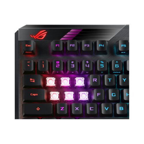 Bàn phím cơ không dây Asus ROG Claymore II (RGB RX optical Blue sw)