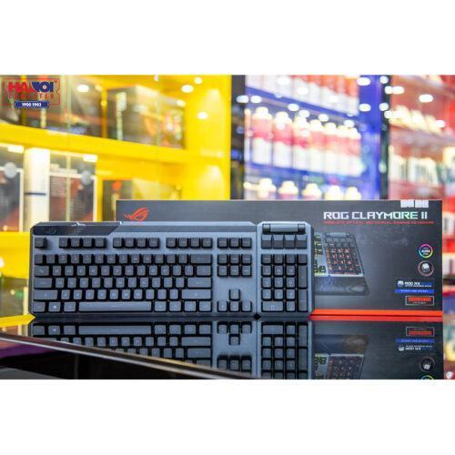 Bàn phím cơ không dây Asus ROG Claymore II (RGB RX optical Blue sw)