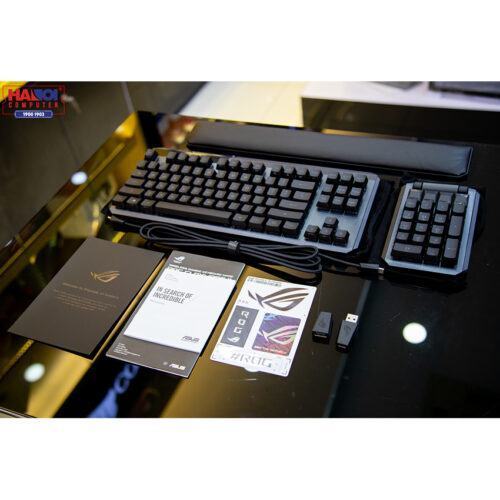 Bàn phím cơ không dây Asus ROG Claymore II (RGB RX optical Blue sw)