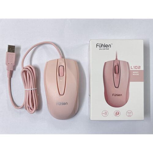 Chuột Fuhlen L102 hồng (USB)