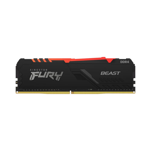 Ram Desktop Kingston Fury Beast RGB (KF436C18BBA/16) 16GB (1x16GB) DDR4 3600Mhz