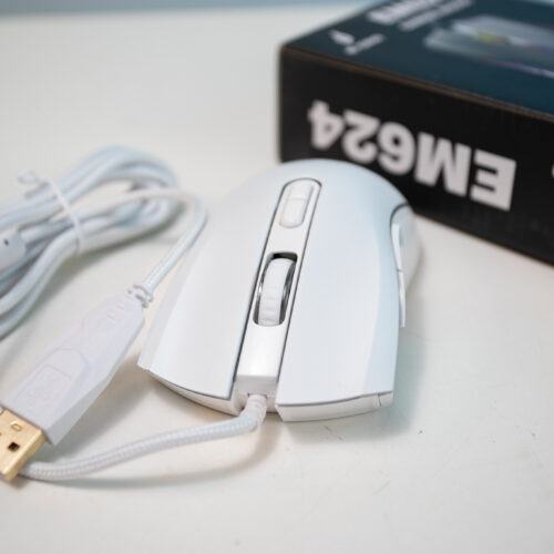 Chuột Edra EM624 trắng (USB)