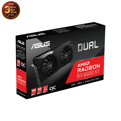 Card màn hình Asus DUAL RX 6600 XT-O8G 3