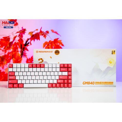 Bàn phím cơ không dây Newmen GM840 Dual Mode Blue sw (USBC/Bluetooth/2000mAh/RGB/Hot swap/Outemu sw)