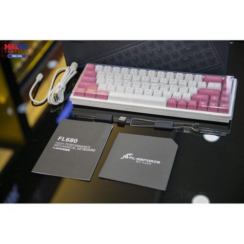 Bàn phím cơ FLEsport FL680 SAM Peach Yellow sw (Gateron Cap)