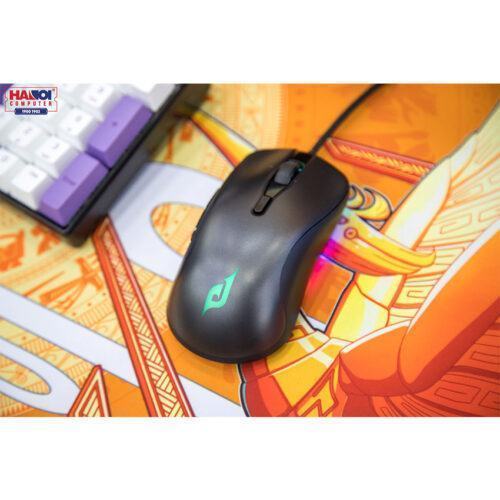 Chuột Edra EM630 đen (USB/RGB)