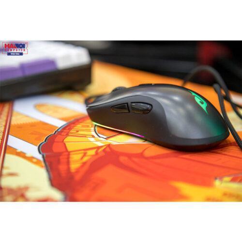 Chuột Edra EM630 đen (USB/RGB)