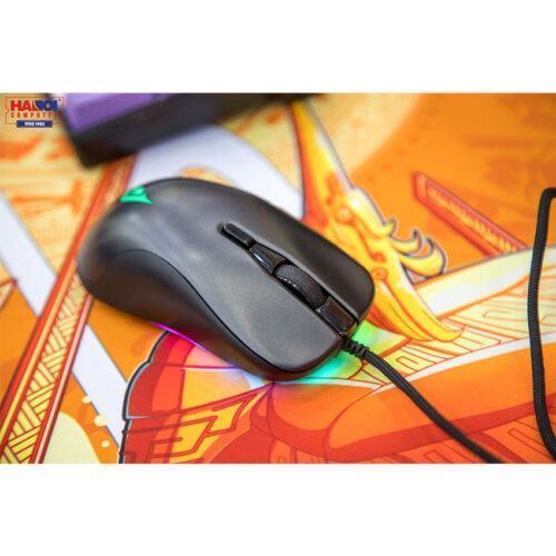 Chuột Edra EM630 đen (USB/RGB)