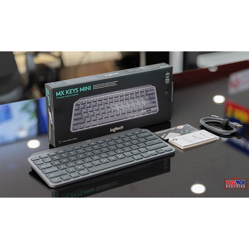 Bàn phím không dây Logitech MX Keys Mini xám