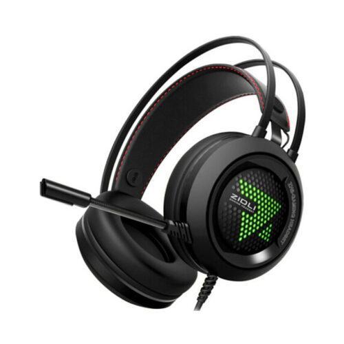 Tai Nghe Zidli ZH6+ Black (Có led, kết nối USB + 3.5, kèm cáp gộp 2 cổng 3.5)