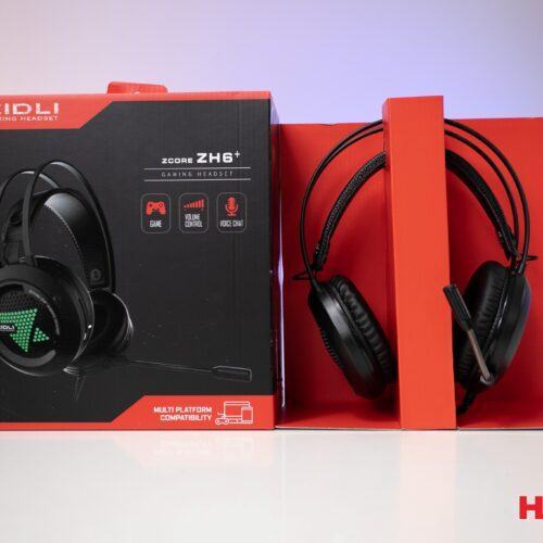 Tai Nghe Zidli ZH6+ Black (Có led, kết nối USB + 3.5, kèm cáp gộp 2 cổng 3.5)