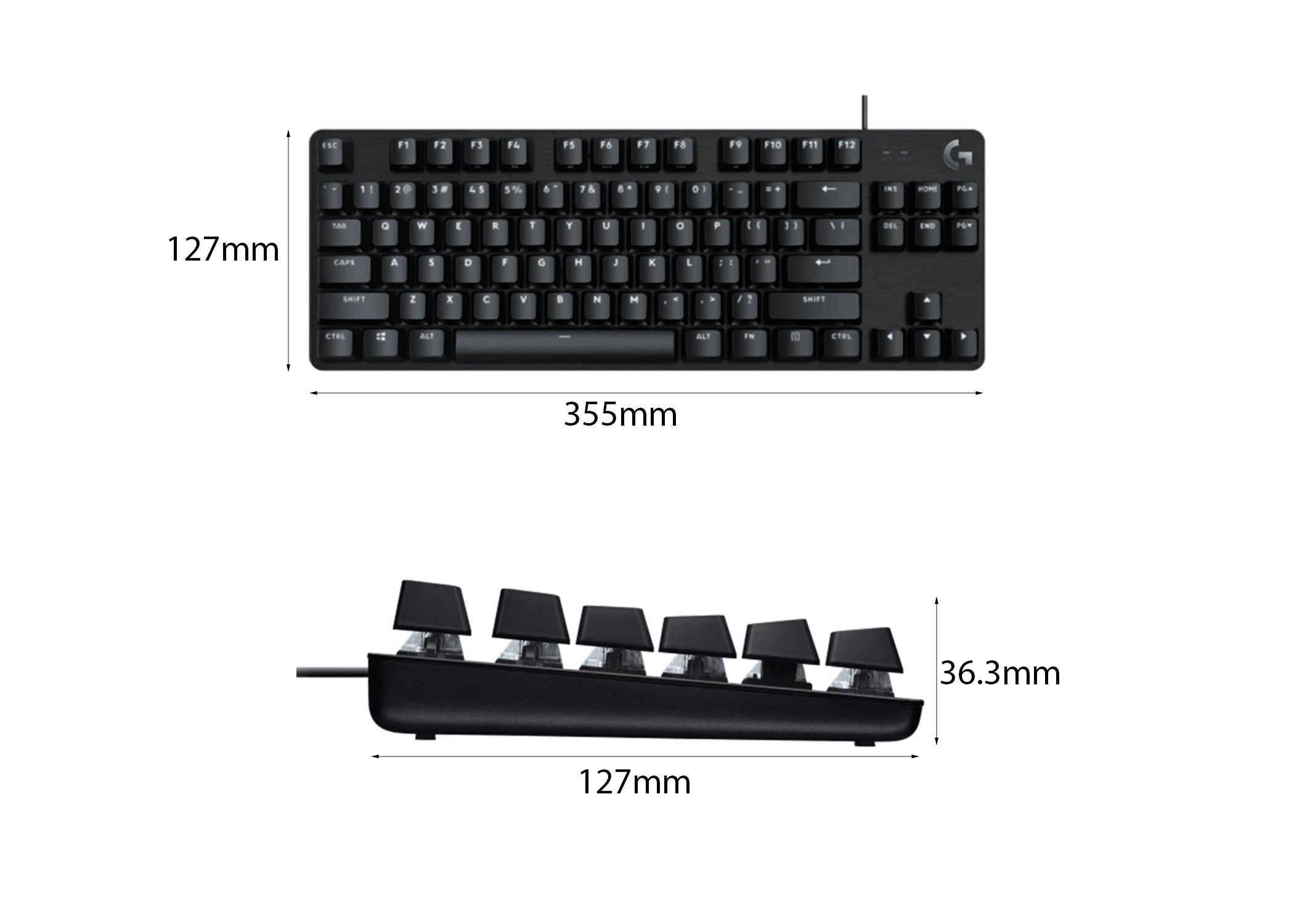 Bàn phím cơ Logitech G413 SE TKL Tactile sw (USB/PBT)