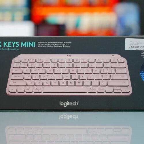 Bàn phím không dây Logitech MX Keys Mini Hồng (USBC/Bluetooth)