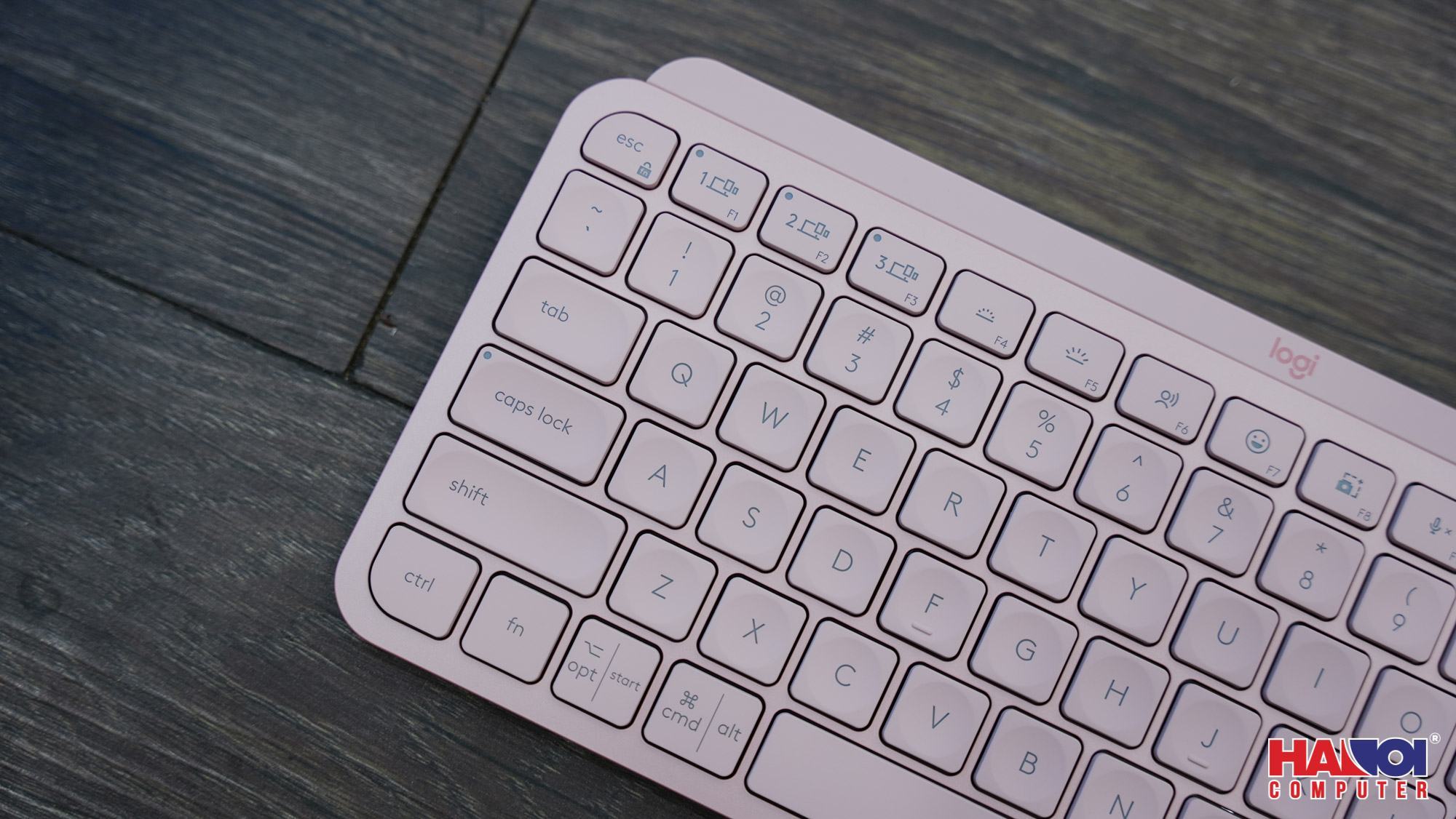Bàn phím không dây Logitech MX Keys Mini Hồng (USBC/Bluetooth)