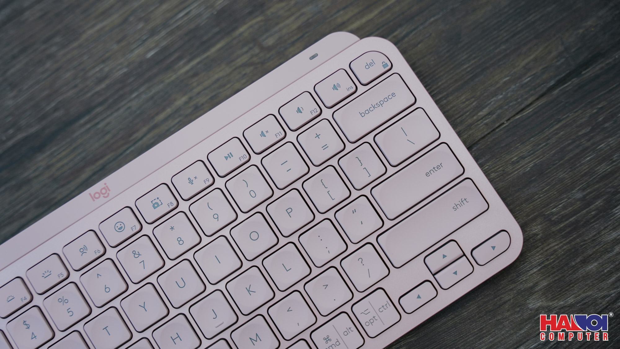 Bàn phím không dây Logitech MX Keys Mini Hồng (USBC/Bluetooth)