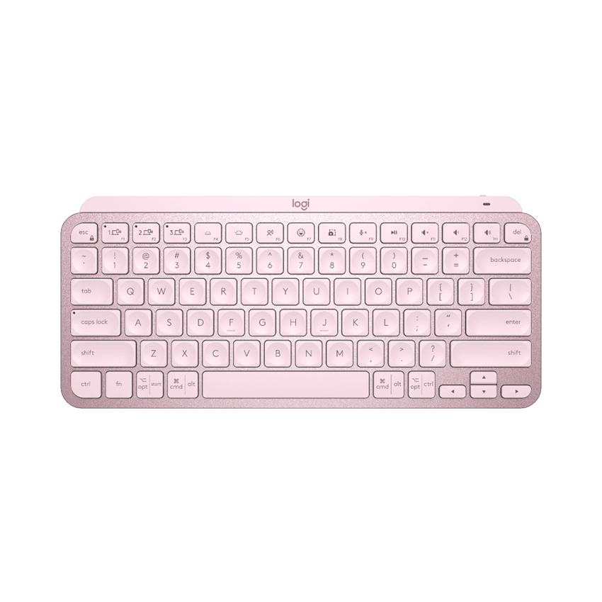 Bàn phím không dây Logitech MX Keys Mini Rose (USBC/Bluetooth/Hồng)