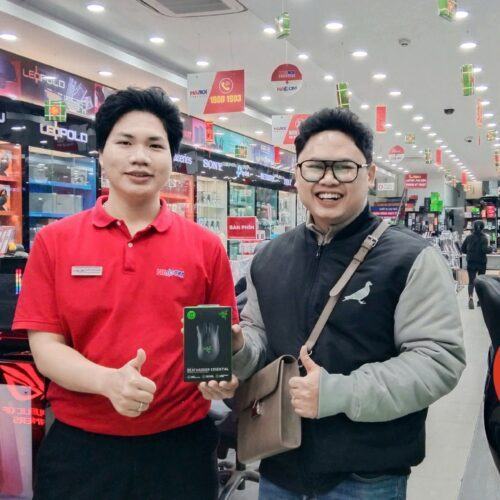 KHLMC Chuột Razer DeathAdder Essential Ergonomic đen (USB/Led Green) (RZ01-03850100-R3M1)