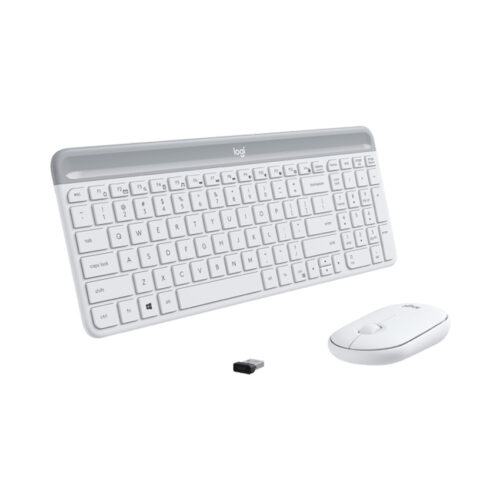 Bộ Bàn phím chuột không dây Logitech MK470 Trắng (USB)